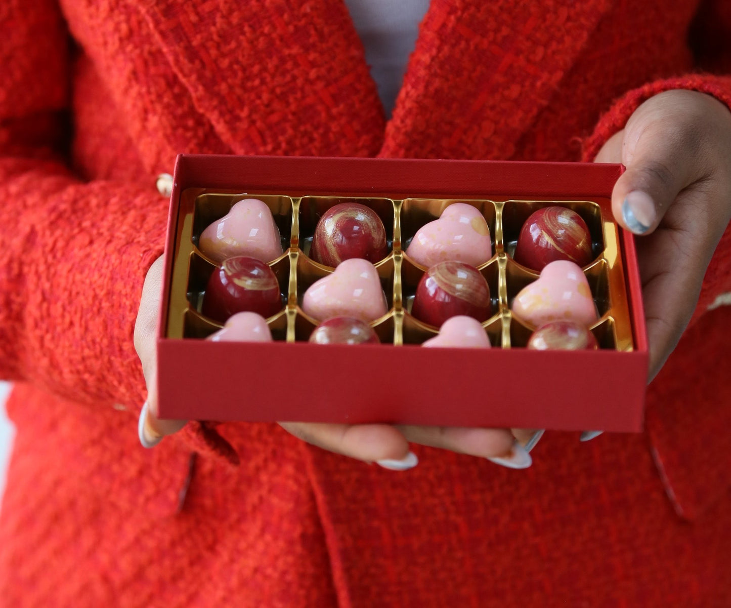 luxury 12 mix chocolate pralines box.