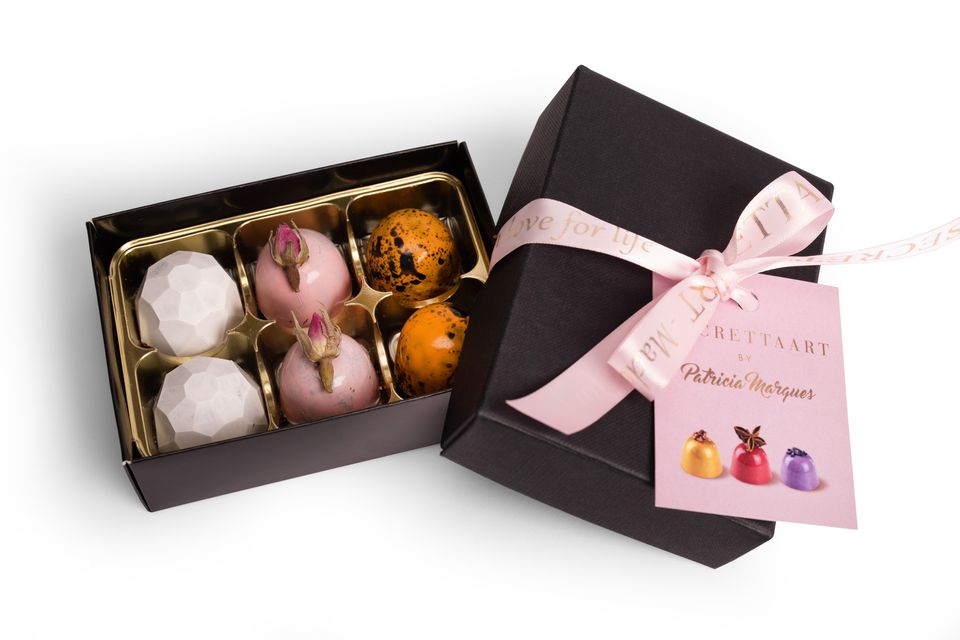 Luxury chocolate pralines