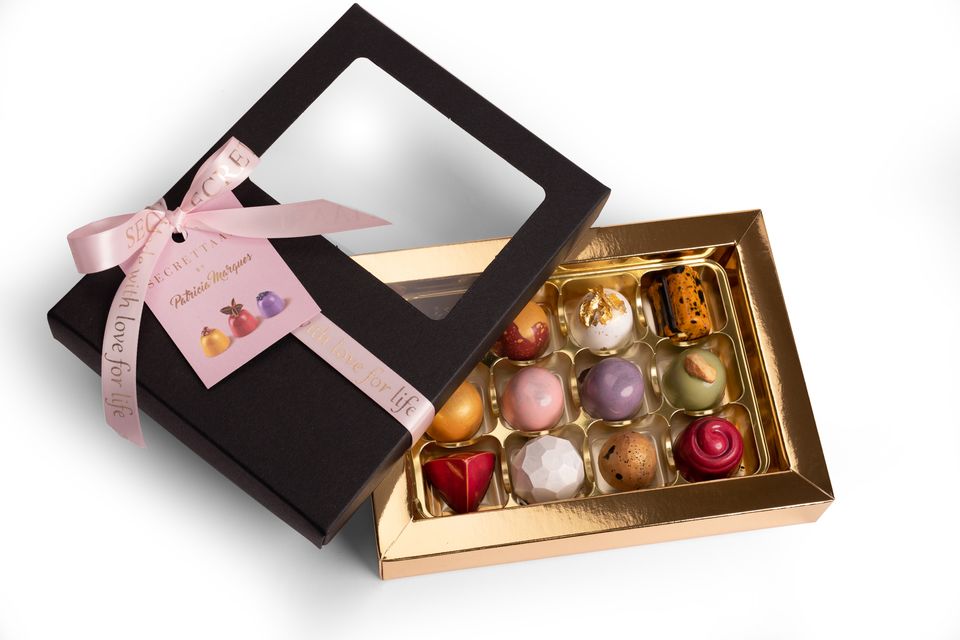 Luxury chocolate pralines