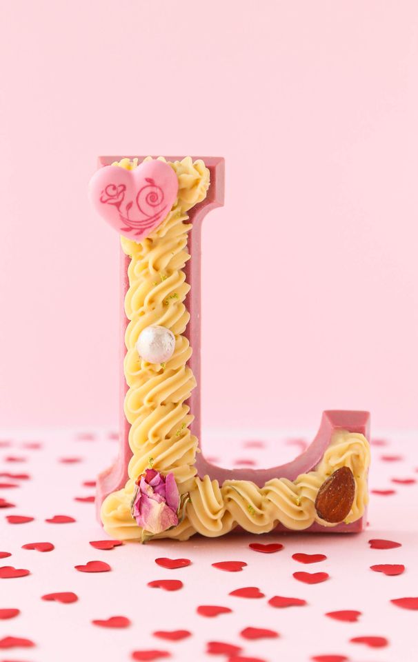 Luxury Ruby Chocolate Letter