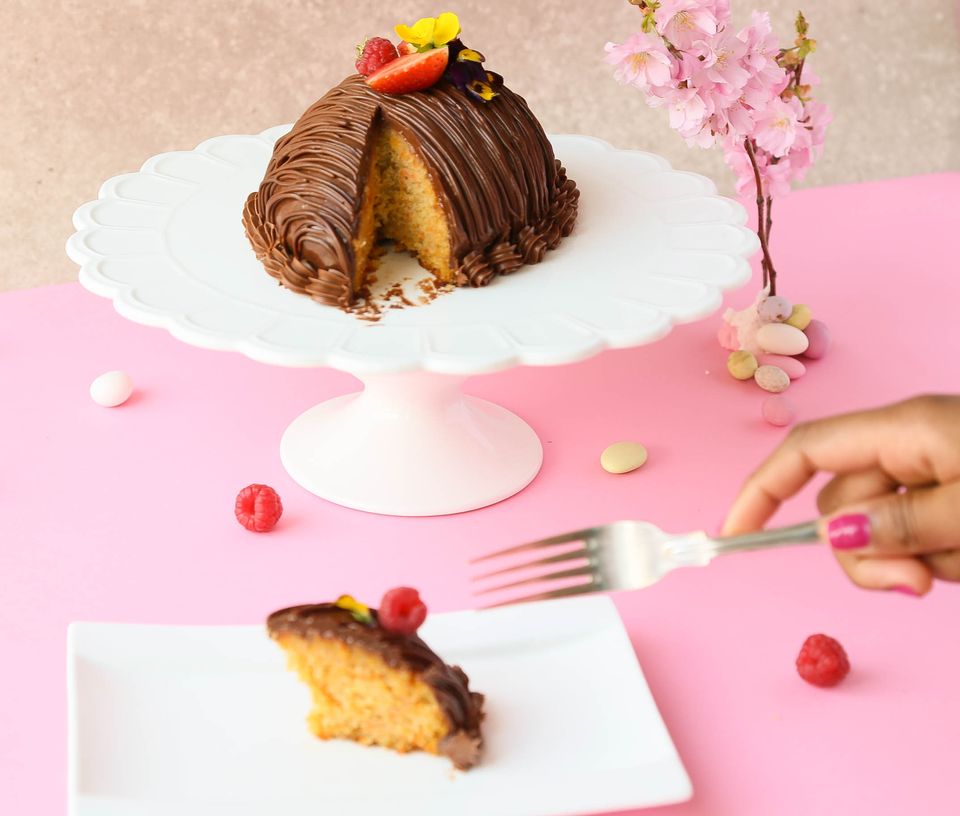 CARROT CHOCOLATE GANACHE CAKE