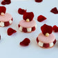 Valentines Day Cheese cake raspberry Macarons.